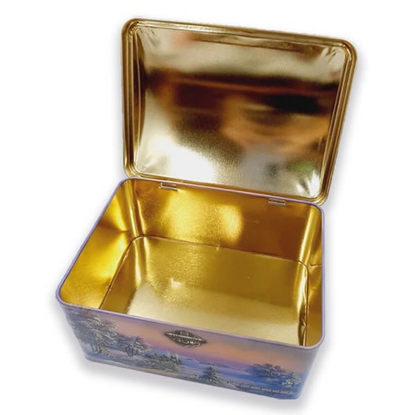 коробочка металлическая с конфетами