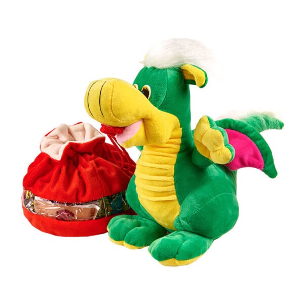 мягкая дракон игрушка с мешочком свежих конфет